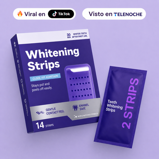 Tiras blanqueadoras violetas