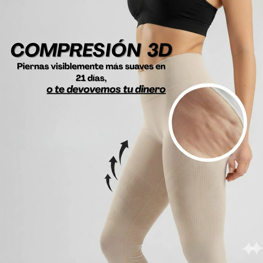 ¡2X1 LEGGINS 3D – TECNOLOGIA ANTI CELULITIS